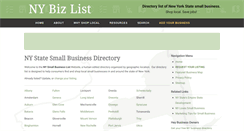 Desktop Screenshot of nybizlist.com