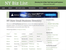 Tablet Screenshot of nybizlist.com